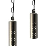 GOODSMANN Landscape Lighting Brass Low Voltage Landscape Pendant Lights 5W LED Outdoor 12V AC Handing Tree Lights for Gazebo, Gardens with Replaceable LED Bulbs Cabel Connectors (2 Pack)