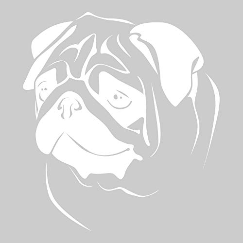 Azutura Pug Portrait Adesivo Murale Animali