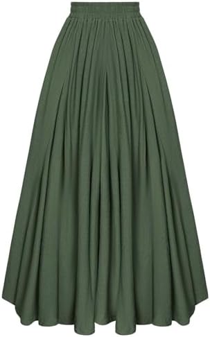 Scarlet Darkness Maxi Skirts for Women Long Flowy Boho Renaissanc...