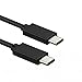 CBUS USB 3.2 Gen2 USB-C auf USB-C 100W 10Gbps Kabel Kompatibel mit Thunderbolt 3, Dockingstationen, SSD-Laufwerken, MacBook Pro/Air, Dell XPS, Lenovo Yoga, 4K/5K Monitor-Displays (1 m, Schwarz)