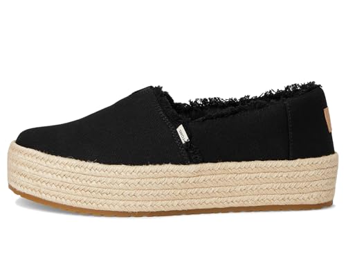 Image of TOMS Women's Valencia Platform Espadrille, Textile Upper, OrthoLite Insole