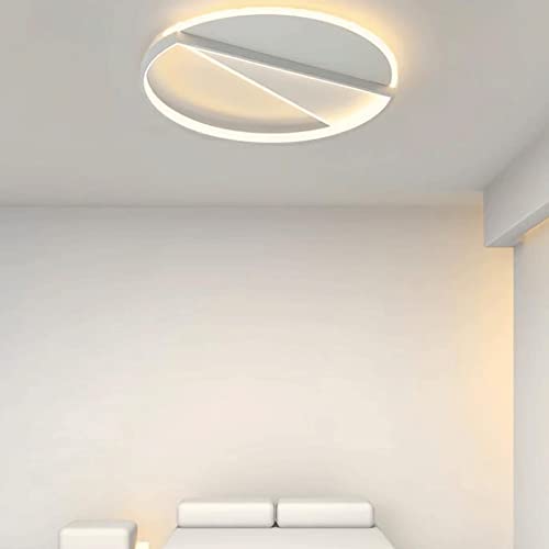 Plafonniers d'éclairage décoratif de salle à manger simple LED 6000K ring en métal