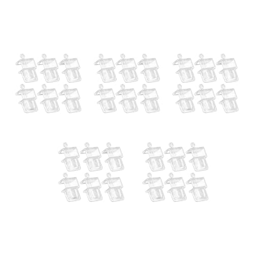 Yoetaun 6pieces Aquarium Anti-Escape Bracket Clear Netting Fish Landscape Clip Bracket Anti-Escape Replacement Net Holder Fish Holder Stand Multiple Fish Stand Holder