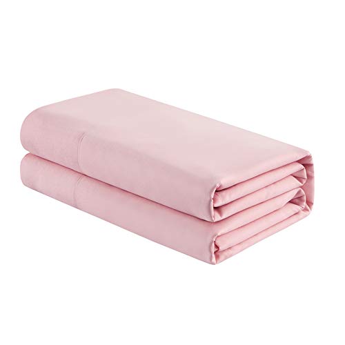 King Flat Sheet, Pinl Flat Sheet, Brushed Microfiber Top Sheet, Ultra Soft Smooth Flat Bed Sheets with 1 Piece Flat Sheets Only.