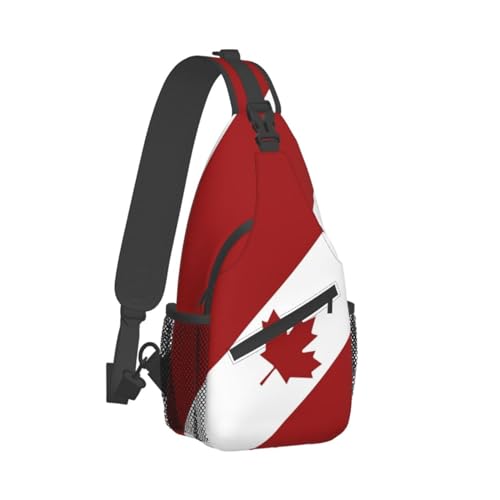 ASYG Cute Canada Flag Sling Bag Crossbody Sling Backpack Canadian Chest Shoulder Backpack Men Women Hiking Outdoor2