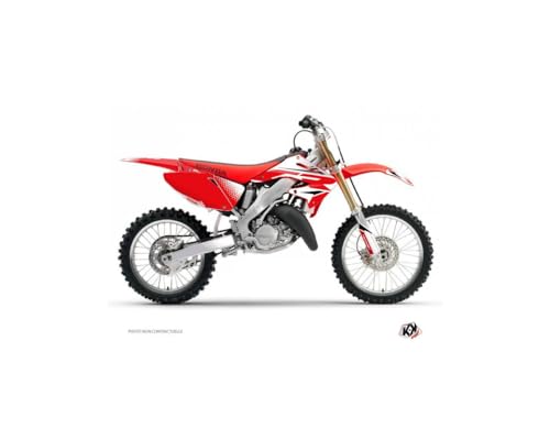 Kit déco Honda 250 CR blanc rouge Kutvek pour rénover vos plastiques usés