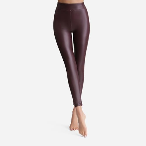 Legging Dim effet cuir femme pantalon stretch noir Relax & Go