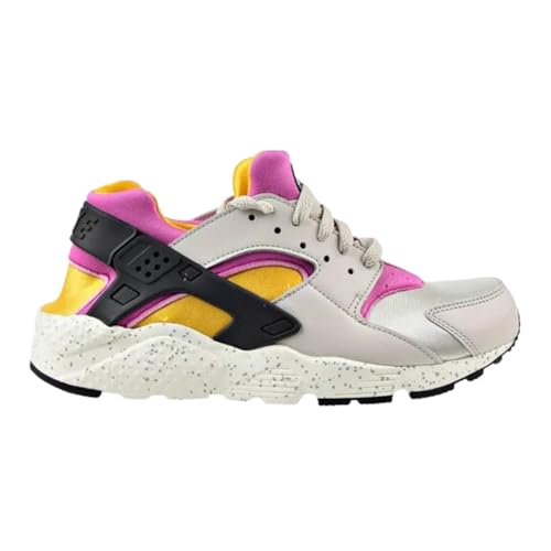 Nike Huarache Run Big Kids' Shoes Size - 7 Light Bone/Lethal Pink