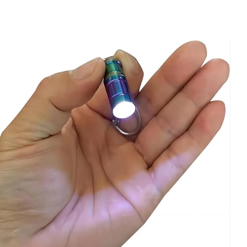 e1 Mini Llavero Micro Pequeño Flaghlight Luz Brillante Largo Negro - Imagen 38 de 39