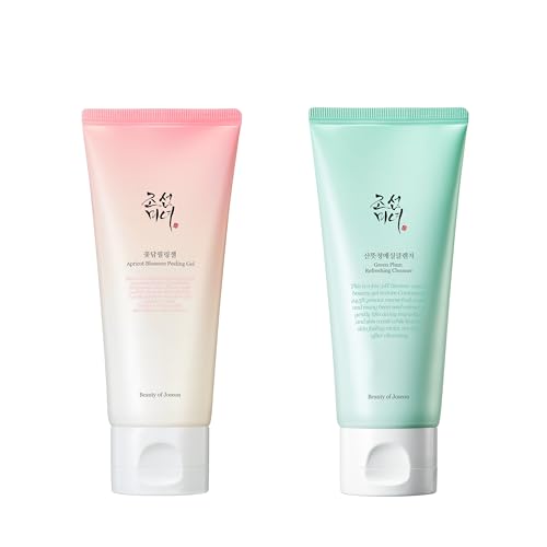 Beauty of Joseon Apricot Blossom Peeling Gel Soft Exfoliating Face with Green Plum Refreshing Cleanser Gel Type Deep Pore Cleansing