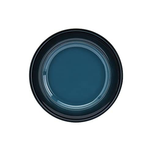 Mason Craft & More Festival Dinnerware Collection- Round Durable Stoneware Bold Colorful Ombre Glaze Plates Bowls, 12 Piece Festival Dinnerware Set in Rich Teal - Image 5