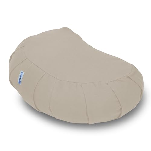 Coussin de yoga croissant pour créer un espace méditation zen