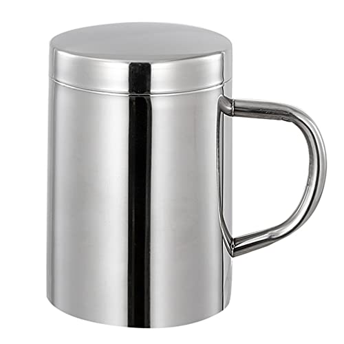 Cabilock Caneca de Aço Inox de Parede Dupla Caneca de Café Copos de Chá para Casa Ao Ar Livre de Aca