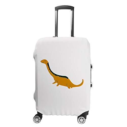Housse de voyage pour valise et bagage dinosaure jaune extensible