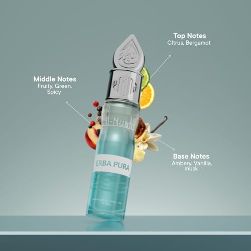 Image of Al-Nuaim Erba Pura Attar Roll On - Pack Of 2 (6ml each) | Unisex Attar | Alcohol Free