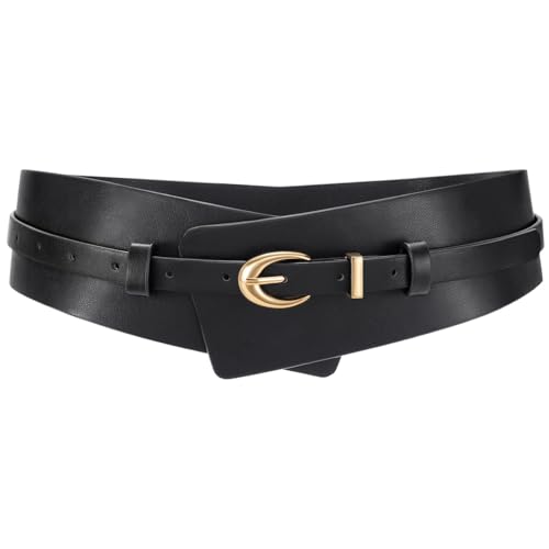 WHIPPY Women Wide Leather Belt Fashion Ladies...
