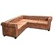 Produktbild vidaXL Chesterfield Sofa 5-Sitzer Couch Wohnmöbel Büromöbel Kunstleder Braun