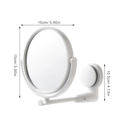 Espejo plegable para maquillaje CALLARON con ventosa miniatura 3