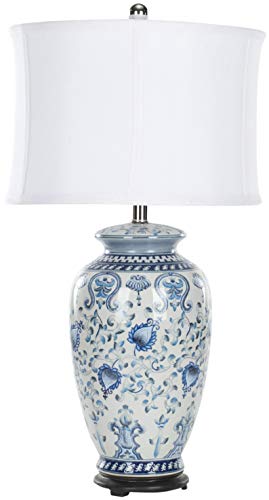 Lámpara de mesa SAFAVIEH azul y blanco 29 pulgadas