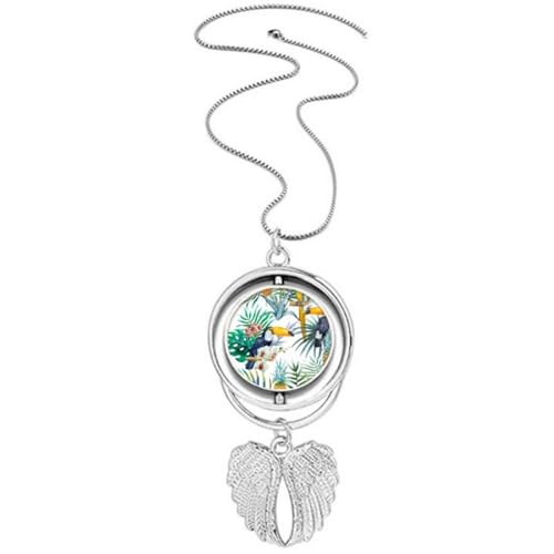 Collier ailes d'ange toucan et perroquet un cadeau poétique pour passionnés de nature