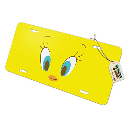 GRAPHICS & MORE Looney Tunes Tweety Face Novelty Metal Vanity Tag License Plate