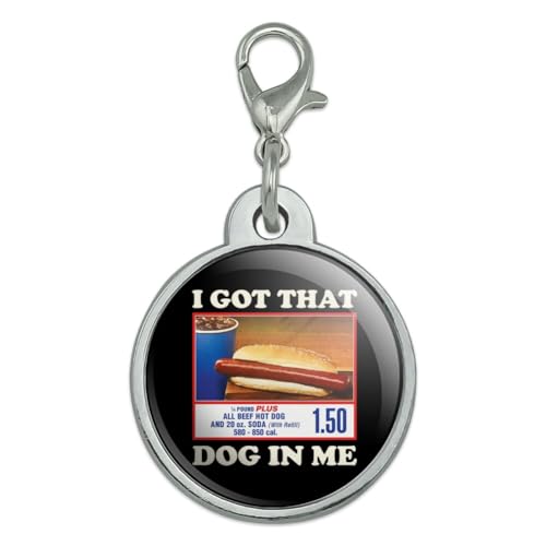 Graphics & More I Got That Dog in Me Chrome Plated Metal Pet Dog Cat ID Tag - Small