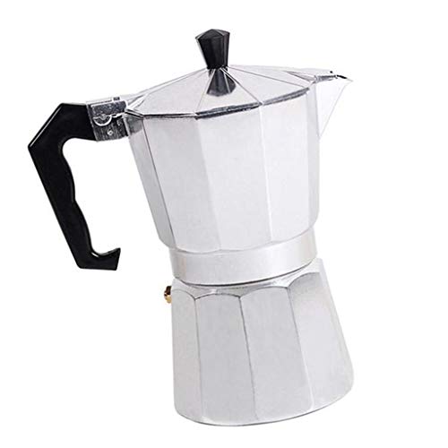 Baoblaze Italiano Espresso Moka Pot Coffee Maker para Home Bar Resturant 3 tamanhos – Prata, 9 xícar