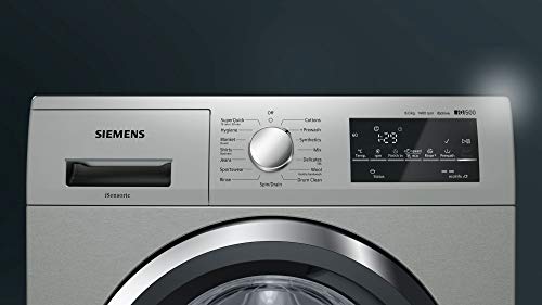 Image of Siemens 8 kg Fully-Automatic Front Loading Washing Machine (WM14T469IN, White)