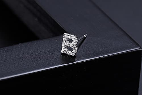 Initial Stud Earrings S925 Sterling Silver Post 14K Plated Dainty Letter Earrings Hypoallergenic Little Initial Studs for Women Girls Kids Sensitive Earrings2