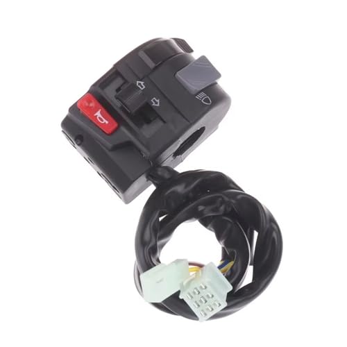 Commodo moto gauche 22mm et interrupteur de commande guidon pour phare antibrouillard