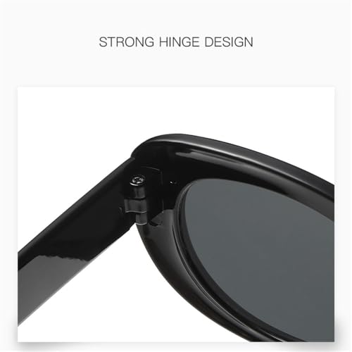Oval Sungalsses Women Men Vintage Retro Black Sun Glasses Female Small Frame UV4004