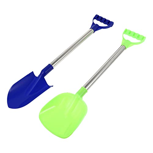 Beach Shovels Beach Shovels 2pcs Shovels Toys Beach Snow Toys Shovels Sand Shovel Plastic Snow Shovels for Outdoor Garden Backyard Beach Snow(Random Color) 50cm Snow Shovel Snow Pusher