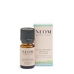 NEOM Focus The Mind Essential Oil Blend,10ml | Pine, Cedarwood & Eucalyptus | Woody Undertones I Refreshing and Calming I Boosts Concentration I Use in Neom Wellbeing Pod or add to Bath