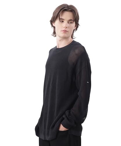 [�}�i�X�^�b�V��] HEMP MESH SWEATER �����Y S 010 �u���b�N 792-5140001