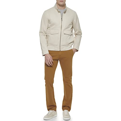 Image of DOCKERS Men's Bomber Jacket With Snap Racer Collar