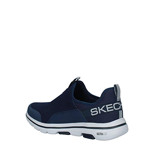 Tênis Go Walk 5 - Downdraft, Skechers, Masculino, Azul Escuro/Cinza Escuro, 41