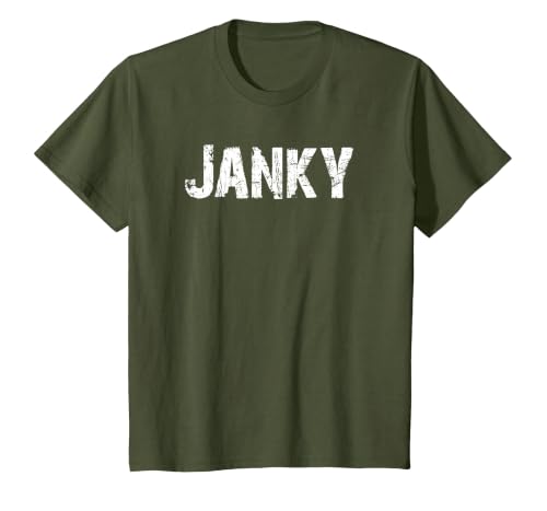 Janky T-Shirt, Youth, Olive Green, Large
