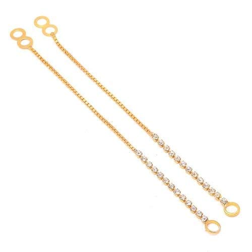 See full amazon price history chart for Fashion Accessories Single Layer Gold Plated Tone Crystal Ear Chain to Hair Accessory for Women Fashion Accessories Single Layer Gold Plated Tone Crystal Ear Chain to Hair Accessory for Women (B0BV9YXJ2C) Amazon Price History, Amazon Price Tracker