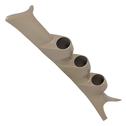 GlowShift Tan Triple Pillar Gauge Pod Compatible with Ford Super Duty F-250 F-350 Power Stroke 1999-2007 - Factory Color Matched - ABS Plastic - UV Protected - Mounts (3) 2-1/16