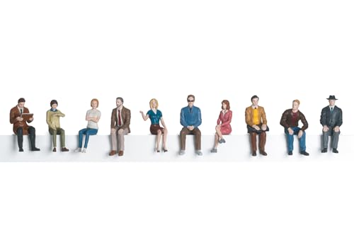 Figurines de voyageurs assis pour combler le vide de vos bancs miniatures