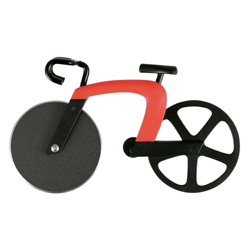 Recopilación de Cortapizzas más recomendados. 46 Cortador de Pizza en forma de bicicleta Glück, Utensilio de Cocina Original para Cortar Pizzas, Diseño Innovador en forma de bicicleta; Cuchillas de acero inoxidable con alta...