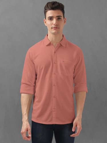Image of BULLMER Trendy Regular Fit Solid Full Sleeve Causal Shirt for Men.