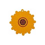 Posavasos Antideslizantes de Silicona para Bebidas Juego de Posavasos Redondos aislantes de Silicona Multicolor en Varios tamaños(Yellow-s)