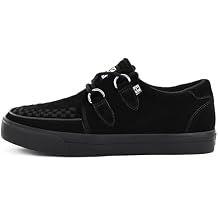 TUK Suede Creeper Sneaker Shoes for Women and Men, D Ring Lace Up Shoes