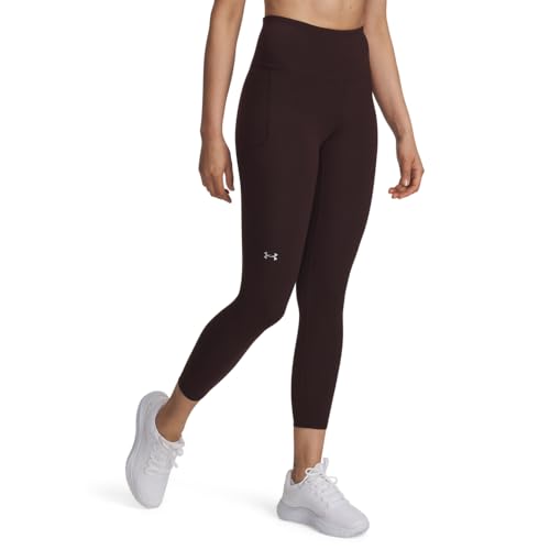 Under Armour Women's Movement Ankle Leggings, (227) Brown Obsidian / / Metallic Silver, Medium Tall by Under Armour - Used condition - US$30.77