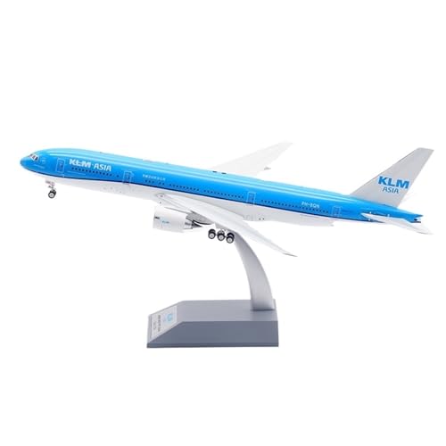 Avión miniatura KLM Boeing B777-200 decoración elegante de despacho y salón de 31cm