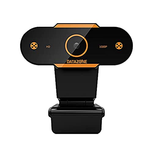 Datazone HD Webcam 1080P Webcam PC USB Webcam with Microphone Desktop Laptop HD Camcorder Streaming Professional Webcam for Recording Calling Conference and Game DZ-X1