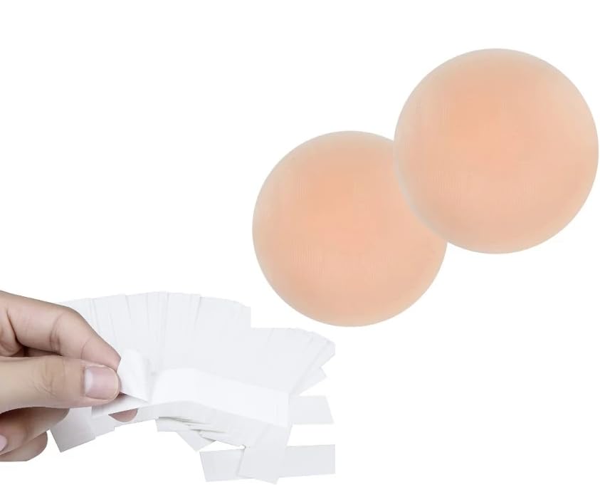 click&ship Body Double-Sided Tape (36 Pc) & Silicone Nipple Covers (2 Pairs) | Invisible, Skin-Friendly Fashion Tape & Reusable Pasties for Secure, No-Show Support-picture-26