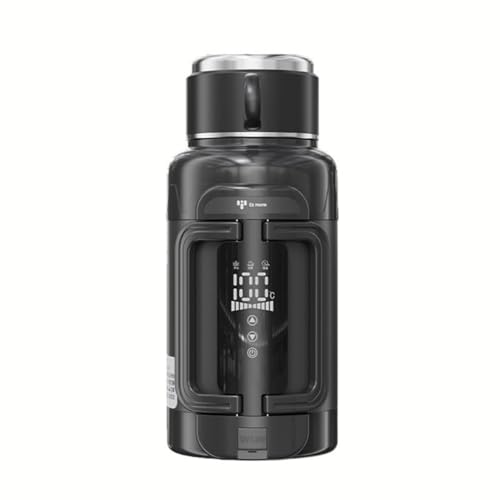 Kirnuo�ԍړd�C�P�g�� 12V/24V�Ή����^�|�[�^�u�� ����������A1300ml-1500ml ��e�� �X�e�����X�|���M�{�g�� LCD ���x�\�� ���x���ߋ@�\ �󕰂��h�~ ����/�������/�~���N���A������ہA�Ԓ����A�A�E�g�h�A�A�����ԋ��� (�J�[�A