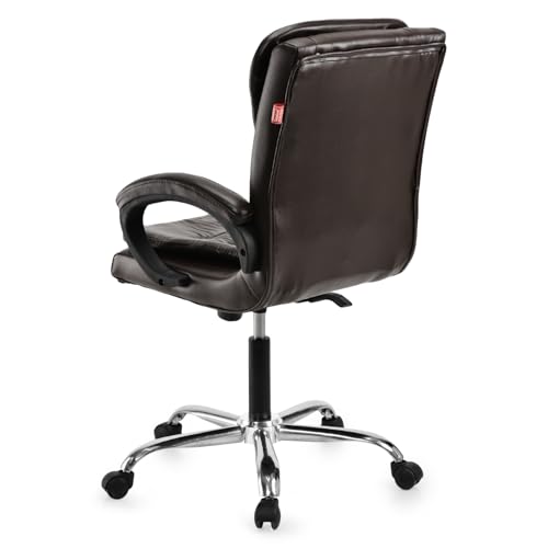Image of GOYALSON Mesh Back Revolving Chair for Office Home Swivel Desk Chair with Comfortable Seating & Wheels (1, Coffee, Standard)